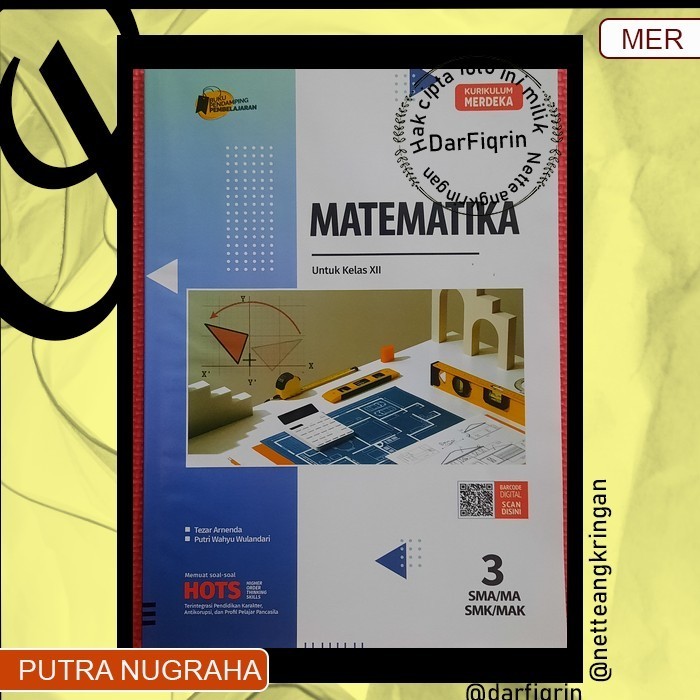 LKS Matematika Kelas 12 Semester 1 dan 2-SMA/MA/SMK/MAK KURMER Kurikulum Merdeka-Putra Nugraha/Hayat