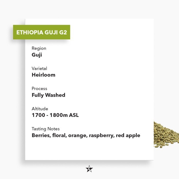 

Arabica Green Beans - Ethiopia Guji Washed