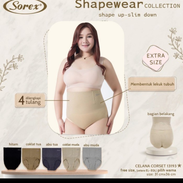 Warelly - Celana Korset Big Size Sorex 13193 Pelangsing Jumbo Size Shapewear