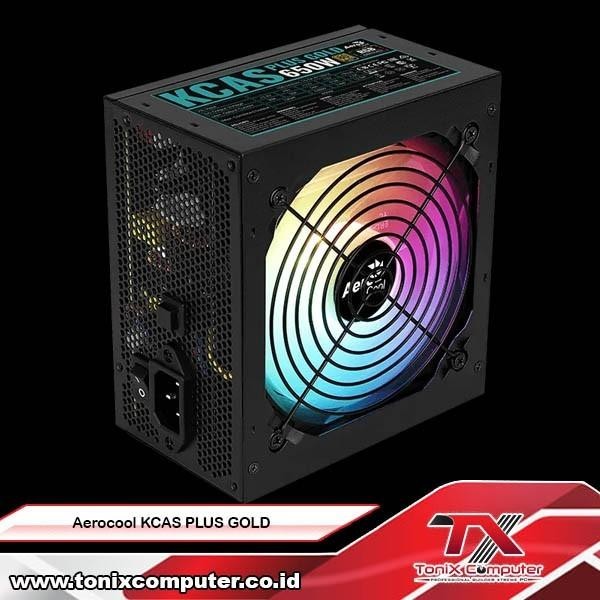 AEROCOOL KCAS PLUS GOLD 650W 80PLUS GOLD ARGB POWER SUPPLY