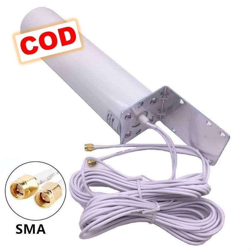 Antena Eksternal Modem Router WiFi 3G 4G LTE 12dBi Konektor SMA