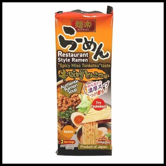 

[Isi 2 Porsi] Menraku Spicy Miso Tonkotsu Japanese Ramen - Mie Jepang