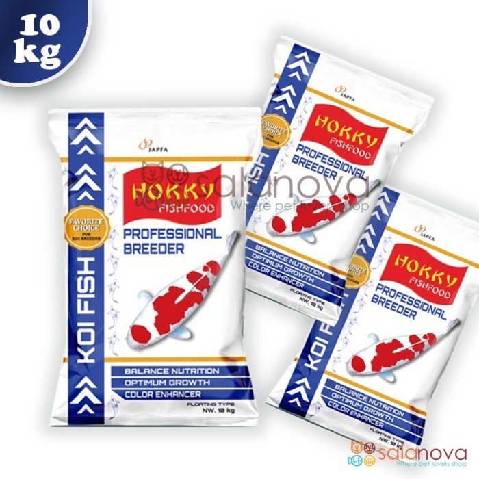 HOKKY PROFESIONAL BREEDER 10KG MAKANAN IKAN KOI