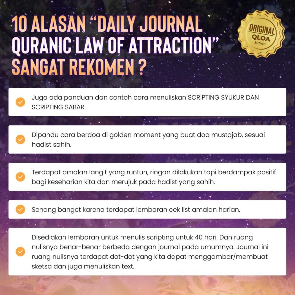 

hj-45 Paket QLOA + Daily Journal Hemat