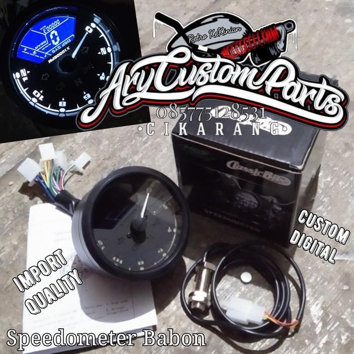 Speedometer Rpm Spidometer Bulat Variasi Cb100 Rx King Japstyle Dll Import Premium