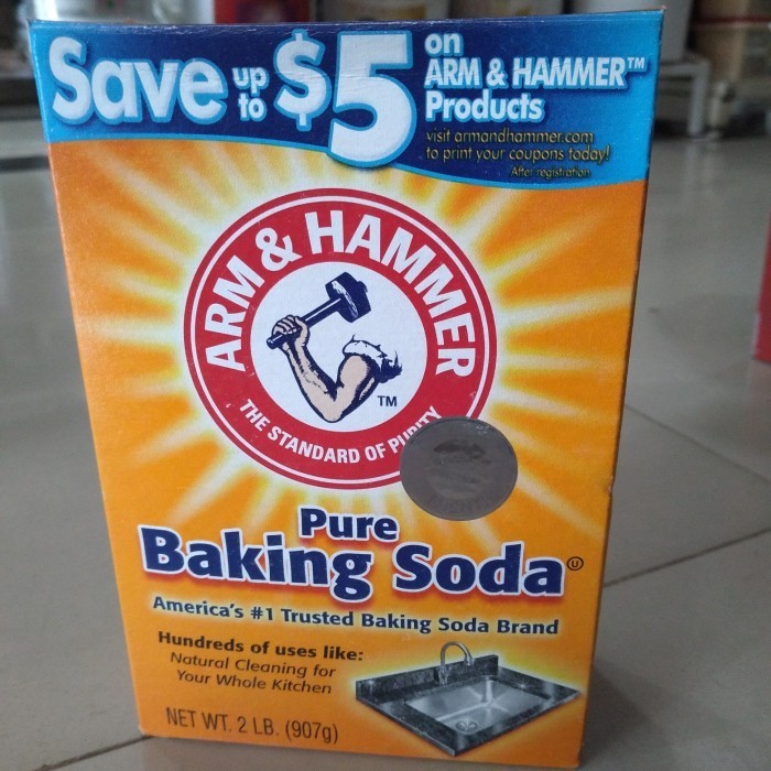 

ARM & HAMMER 907GR BAKING SODA AMAN UNTUK MAKANAN, BUAH & ALAT2 RUMAH K01