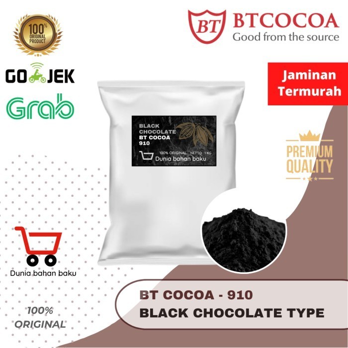 

BT COCOA BLACK POWDER BT 910 1 kg bubuk coklat Hitam K01