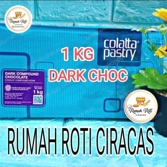 

COLATTA 1 KG COKLAT PASTRY DARK COKELAT COMPOUND 1KG DCC CHOCOLATE K01