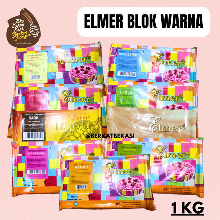 

ELMER BLOK WARNA KEMASAN 1 KG / COKLAT BLOK WARNA / COKLAT BLOK K01