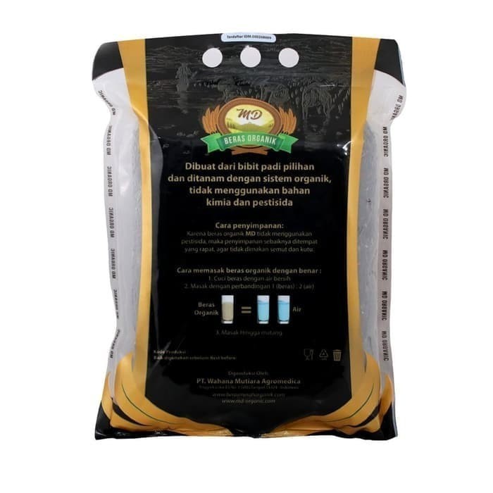 

MD Organic Black Rice Kupas Kulit - Beras Hitam - Rendah Gula - 2KG K01