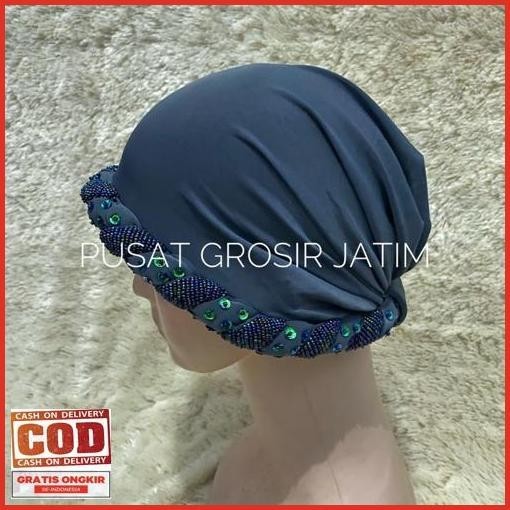 Extra Kerpus Ibu Ibu Hijab Beanies Turban Ciput Haji Nenek Polos Songkok Kupluk Fashion Emak Harga D