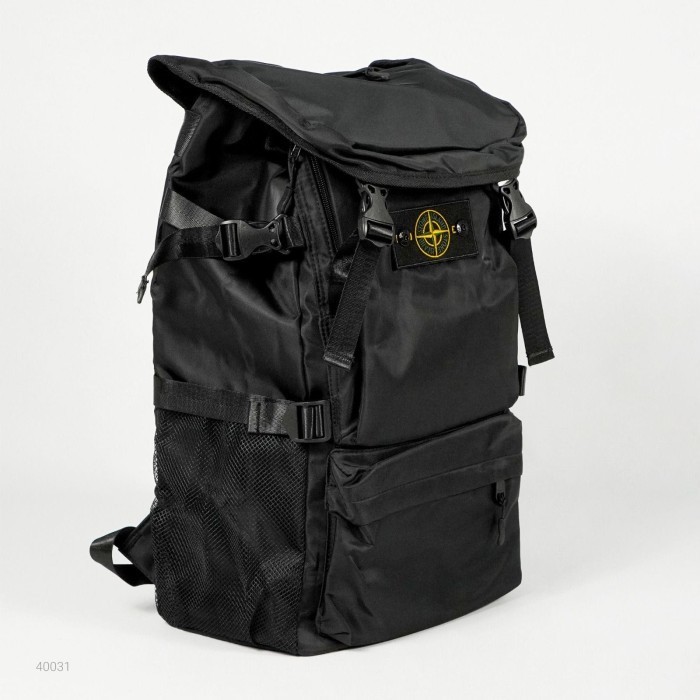 Stone Island Backpack Ransel Bag Black