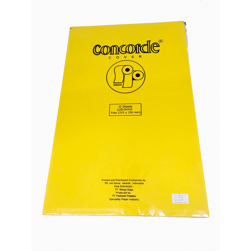 

Concorde Cover F4 - Kertas Copy Warna Kuning