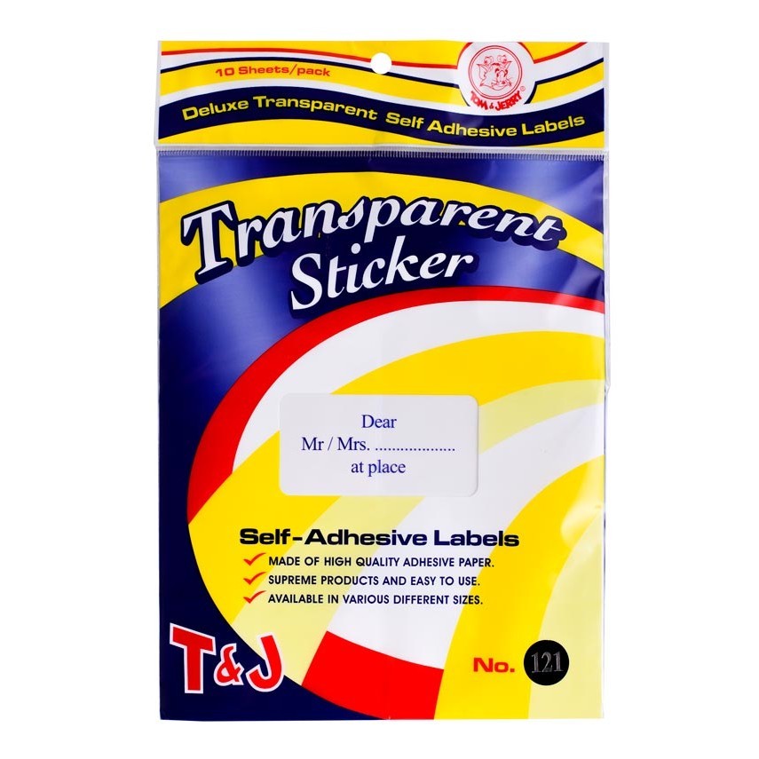 

Tom&Jerry Label Transparan 121