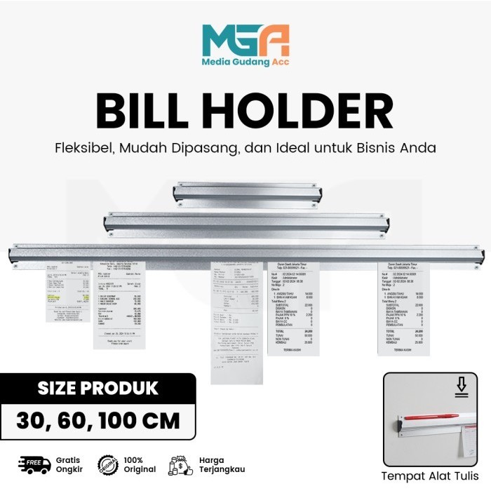 

BILL HOLDER / CAPITAN NOTA STAINLESS / RECEIPT HOLDER PENJEPIT KERTAS