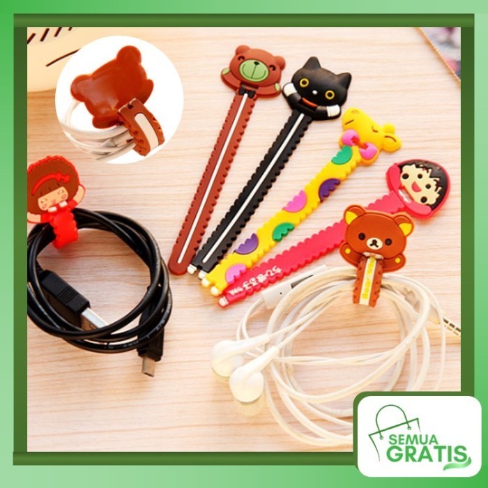 

SEMUA GRATIS - PENGIKAT KABEL CHARGER ORGANIZER / KLIP KABEL KARAKTER