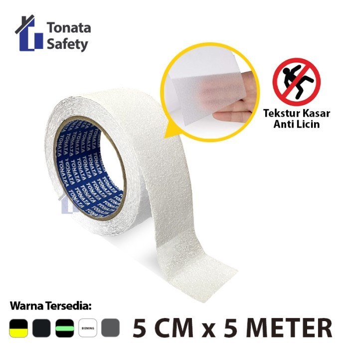 

ANTI SLIP TAPE / LAKBAN ANTI LICIN BENING TRANSPARAN 5 CM X 5 METER