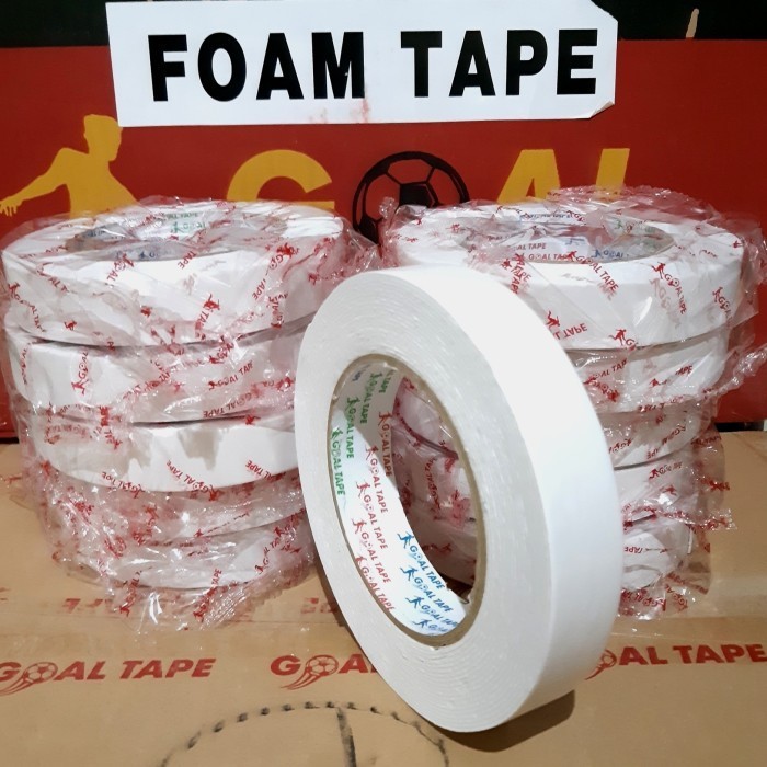 

DOUBLE TAPE FOAM PUTIH (1 INCH 5M) DOUBLE TAPE BUSA PUTIH MURAH