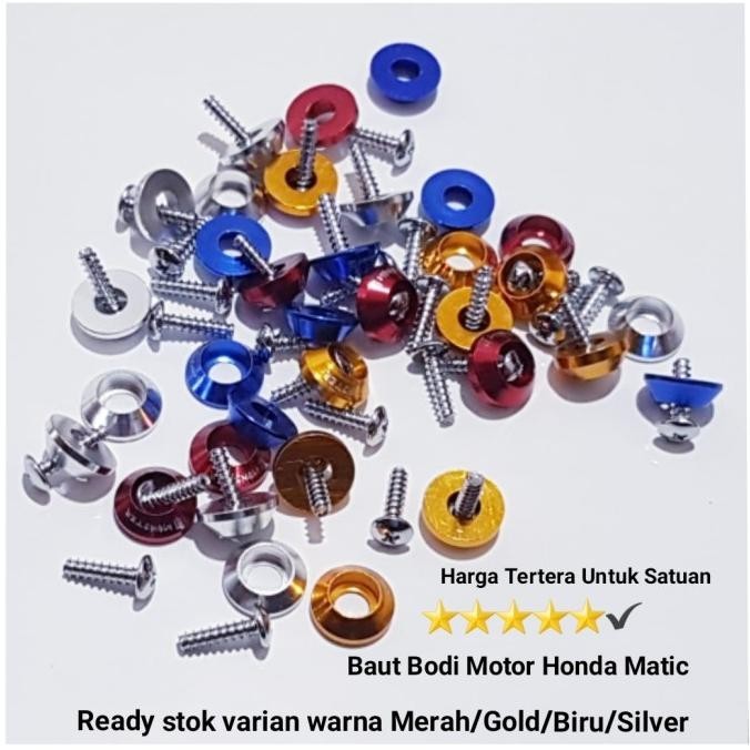 Baut Bodi Variasi Motor Honda Vario/Vario 125/Vario 150/Genio/Scoopy
