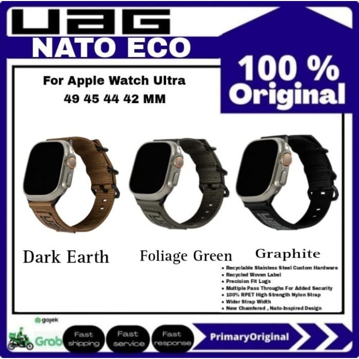UAG Strap Apple Watch Ultra 49 MM 8 / 7 45 MM UAG NATO Eco Strap Nylon - Primary Focuss