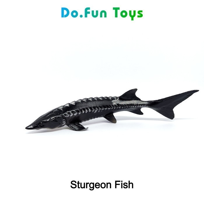 Sturgeon Fish Animal Figure / Niatur Mainan Ikan Sturgeon