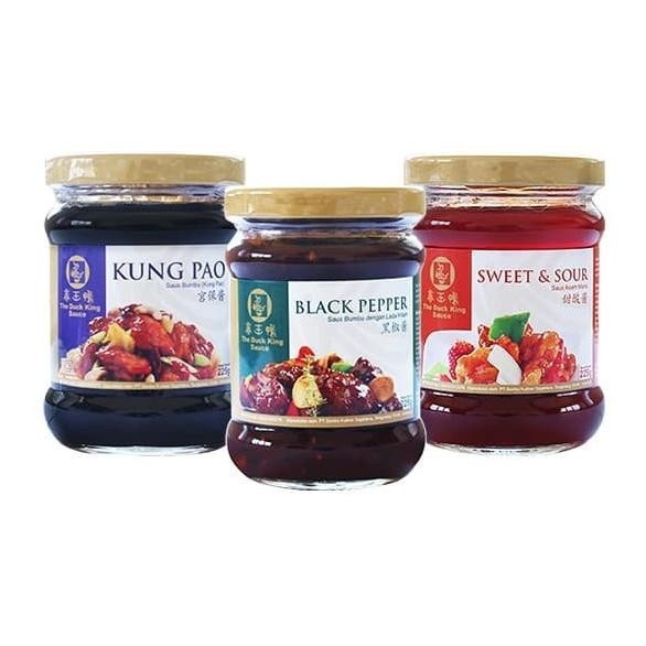 

The Duck King Sauce Paket Tiga - Black Pepper + Kung Pao + Sweet Sour HT