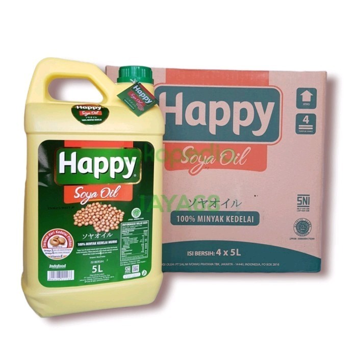 

Happy Soya Oil - Salad Oil 5 Liter - Minyak Salad