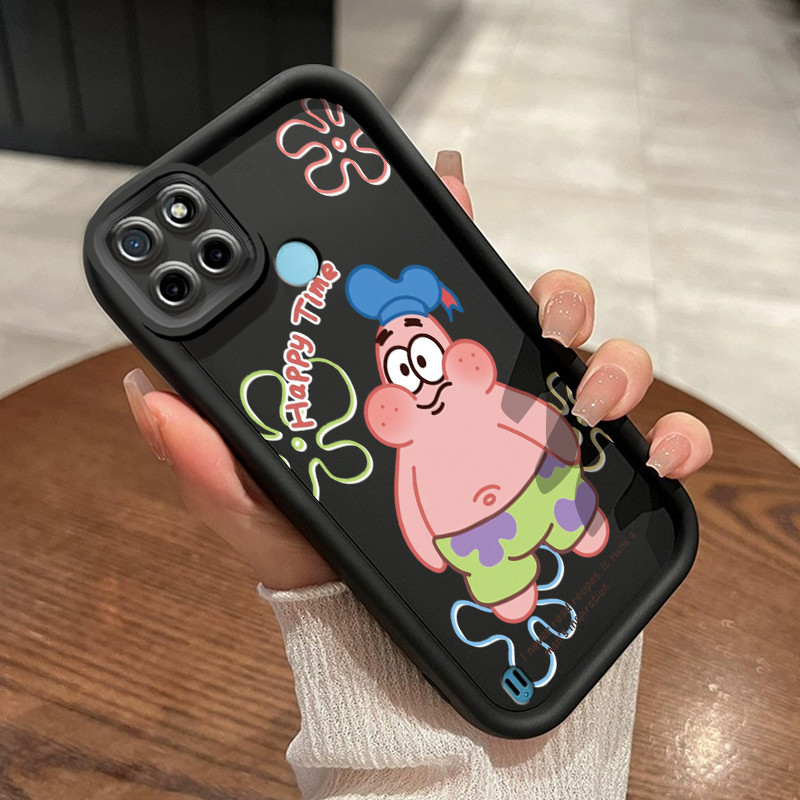 Casing Hp Realme C21Y Realme C25Y Case HP SpongeBob bagus Cesing baru Kesing Silikon lunak Kasing pe