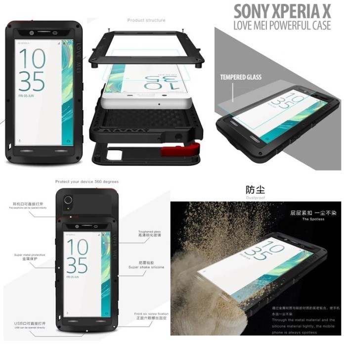Sony Xperia X - Love Mei Powerful Case