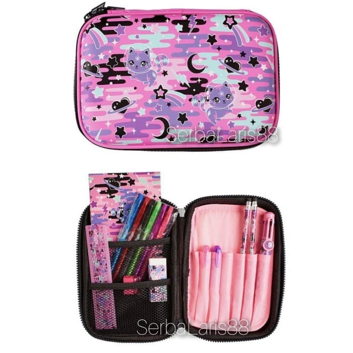 

SMIGGLE PENCIL CASE SET TEMPAT PENSIL KOTAK PENSIL UNICORN BLACK PINK