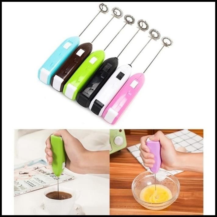 HAND MIXER MINI ELEKTRIK PENGOCOK TELUR MINUMAN ALAT PERALATAN DAPUR KITCHEN PELARUT PENGADUK SIRUP 
