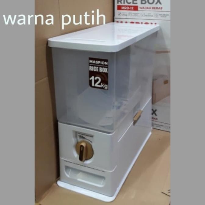 Rice box maspion 12kg wadah beras tempat beras
