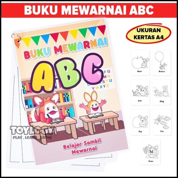 

GRATIS ONGKIR MAINAN EDUKASI ANAK BUKU MEWARNAI GAMBAR ABC OYOOGY COLORING PAPER A4