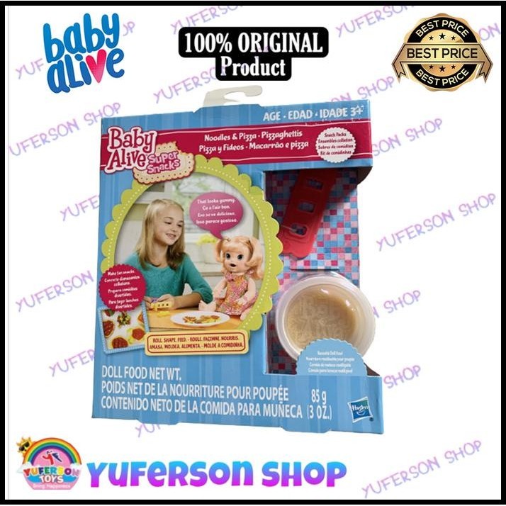

TERMURAH MAKANAN BABY ALIVE- SUPER SNACKS NOODLES & PIZZA !!!