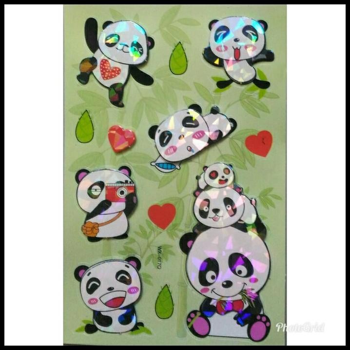 

GRATIS ONGKIR STICKER STIKER ANAK TIMBUL ART PANDA