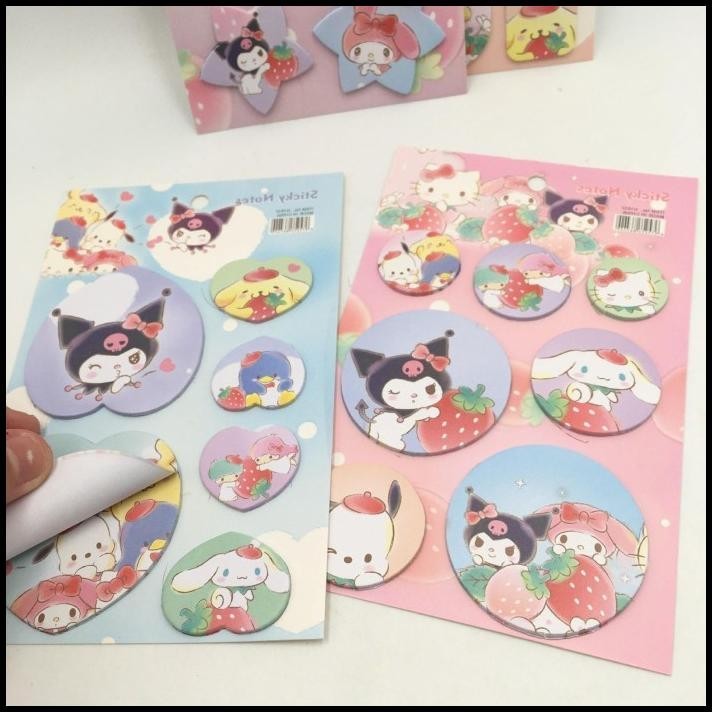 

DISKON STICKY NOTES SHAPE SET CUTE CHARACTERS STATIONERY ALAT TULIS CATATAN !!!!