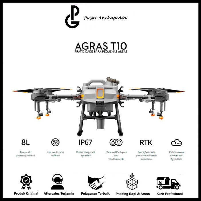 DJI Agras T10 Spraying Drone - Drone Pertanian DJI Agras T10 Original