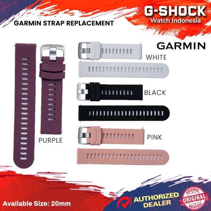 Strap Rubber Tali Karet Jam Garmin Forerunner 245 Fr 245 Fr245 20Mm
