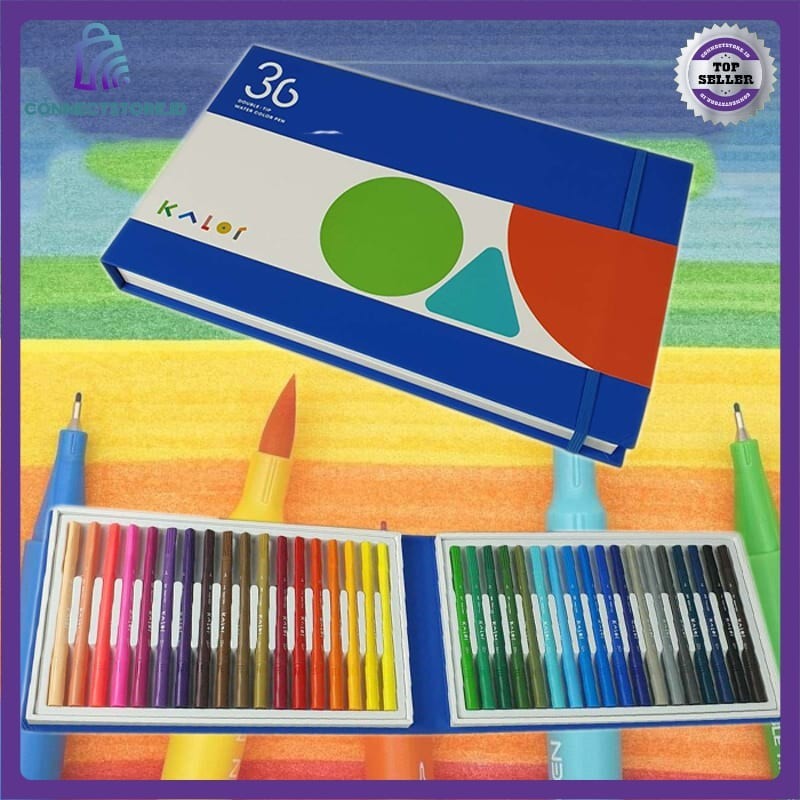 

Spidol Warna Warni Dual Head Water Color Pen 36 Pcs - Multi Color