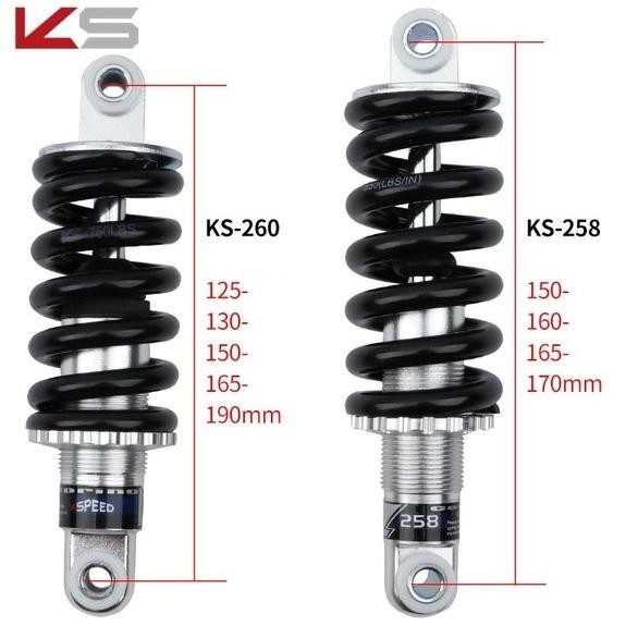 Premium Rear Shock Ks 258 260 261 Exa Form K Speed 125Mm 150Mm 165Mm 185Mm 125 150 165 185 Mm Suspen