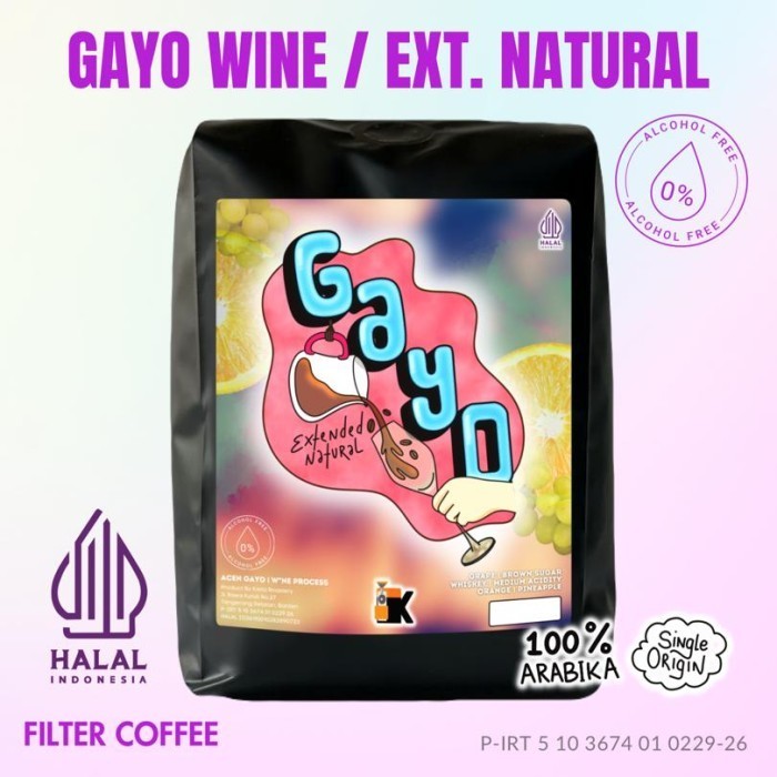 

Premium Kopi Arabika Gayo Wine 250Gr