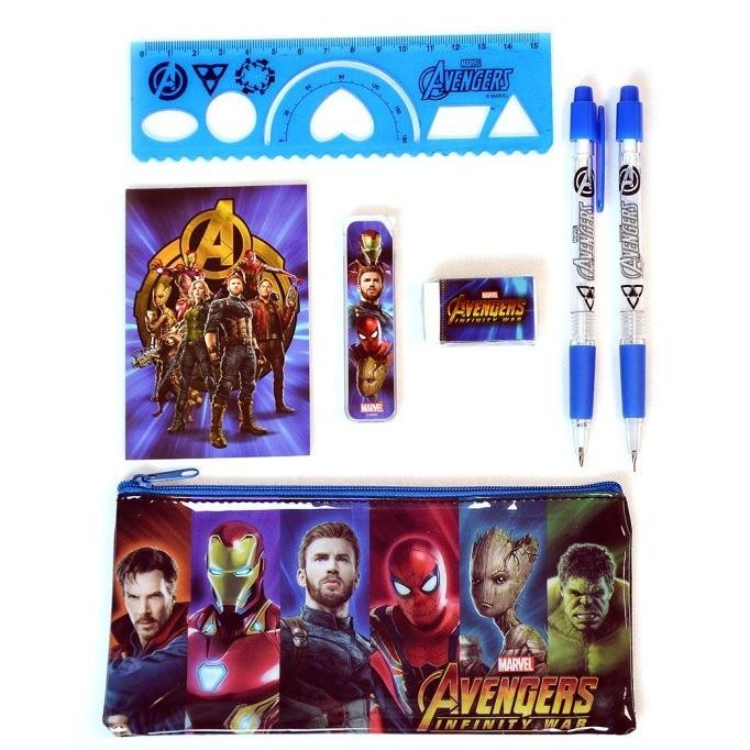 

Laris!!! Marvel Avengers Paket Alat Tulis Original Mechanical Value Pack ~Ctz Berkualitas