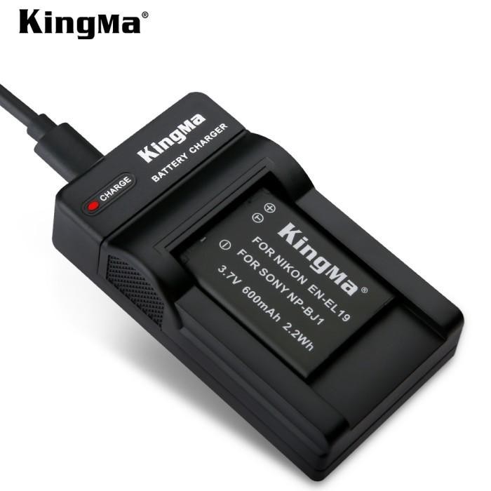 [KINGMA] EN-EL19 AND NP-BJ1 CAMERA REPLACEMENT BATTERY AND CHARGER KIT
