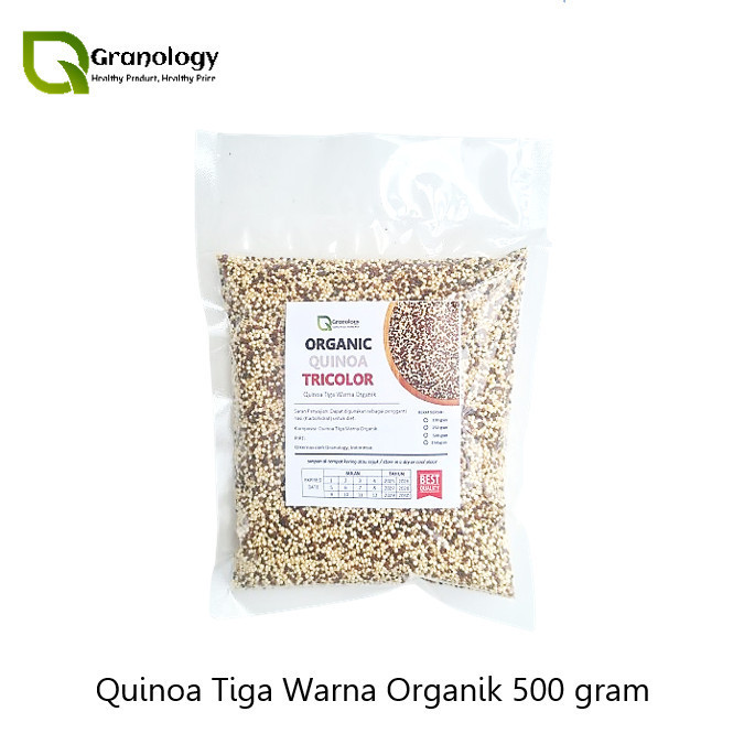 

Terlaris Quinoa Tiga Warna / Organic Quinoa Tri Color (500 gram) by Granology SALE