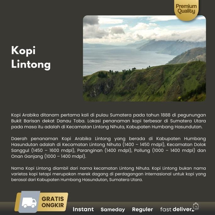 

Northsider Kopi Arabika Lintong Blue Batak Semiwashed Coffee