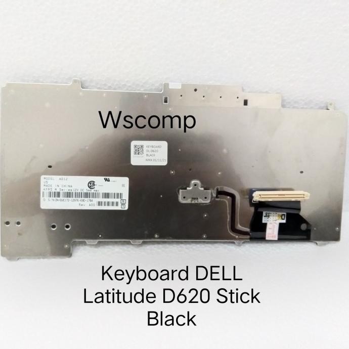 Keyboard Laptop Dell Latitude D531, D620, D630 Stick Black Lcd-Baterai Terlaris