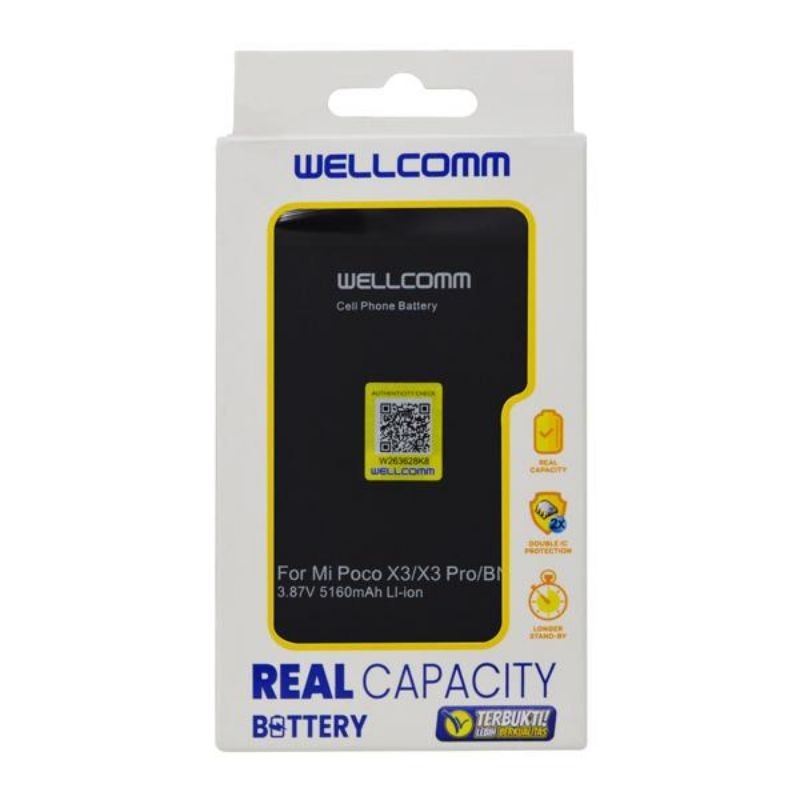 Battery Baterai XM POCO X3/BN57 Wellcomm Double IC 5160 mAh