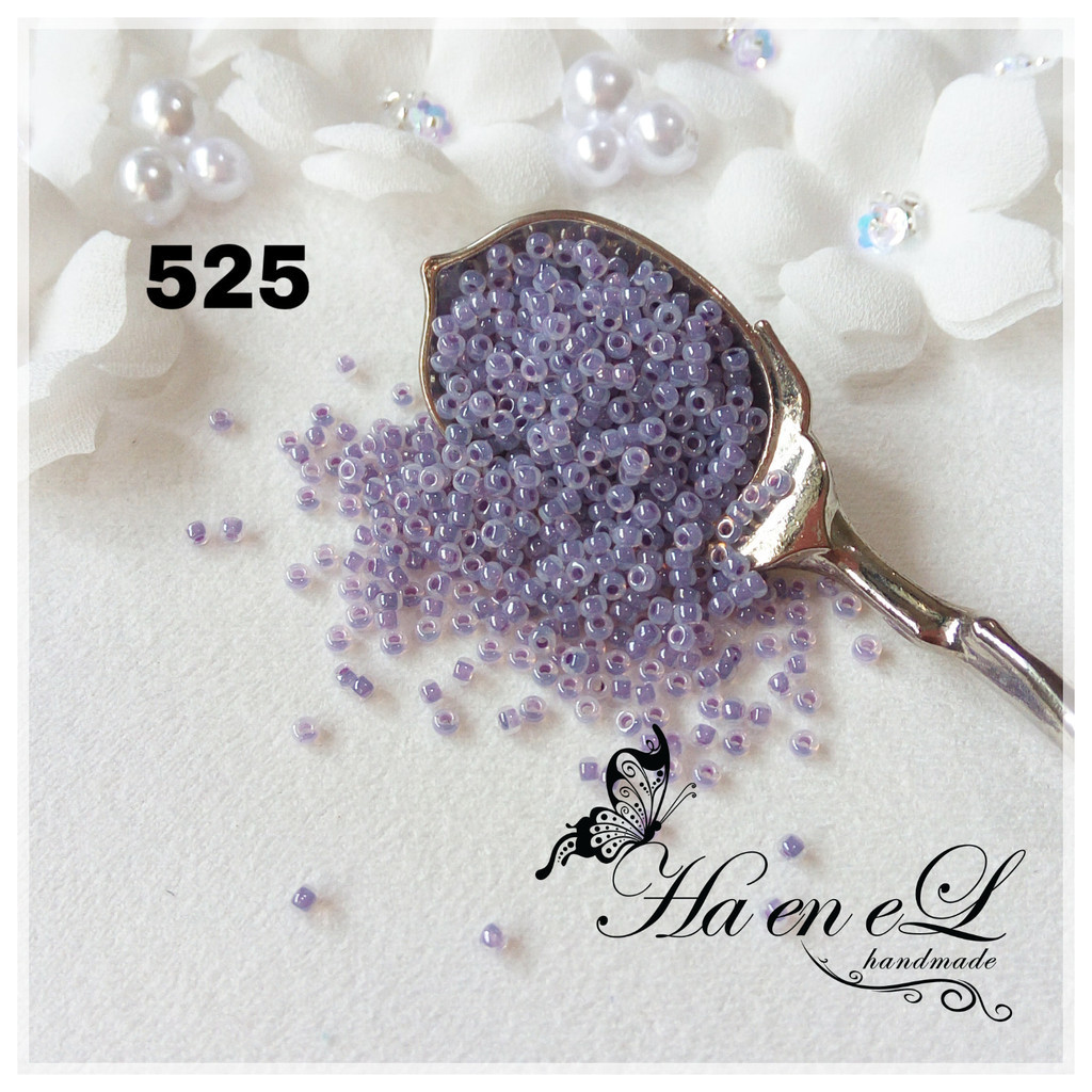 Payet Miyuki pasir seedbead (RR) ukuran 12/O(sp) & 11/O kode 525 (10gr) ungu
