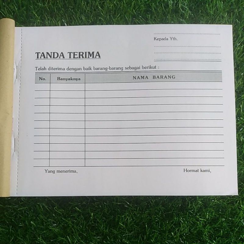 

NOTA TANDA TERIMA 2 PLAY ISI 50 SET (100 LEMBAR ) UKURAN 1/2 FOLIO 16X21 READY STOK