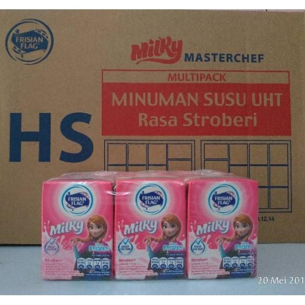 

RTY SUSU UHT - FRISIAN FLAG MILKY UHT 115 ML COKLAT / STRAWBERRY TERLARIS